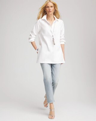 Girlfriend Slim Cropped Jeans click to view larger image.