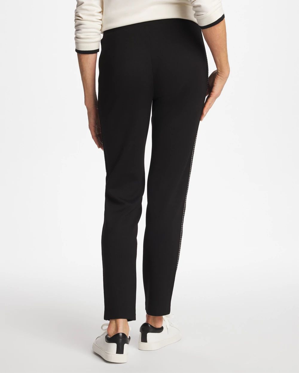 Zenergy® Double-Knit Pick Stitch Ankle Pants