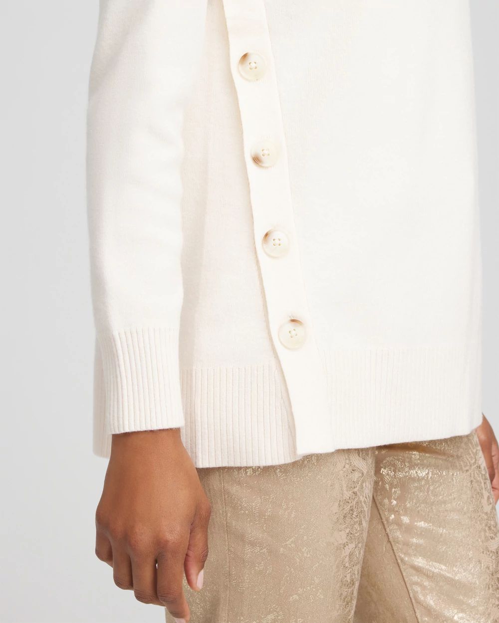 Button Tunic Sweater