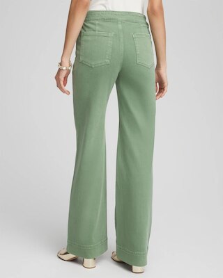 Relaxed-Leg Pull-On Jeans click to view larger image.