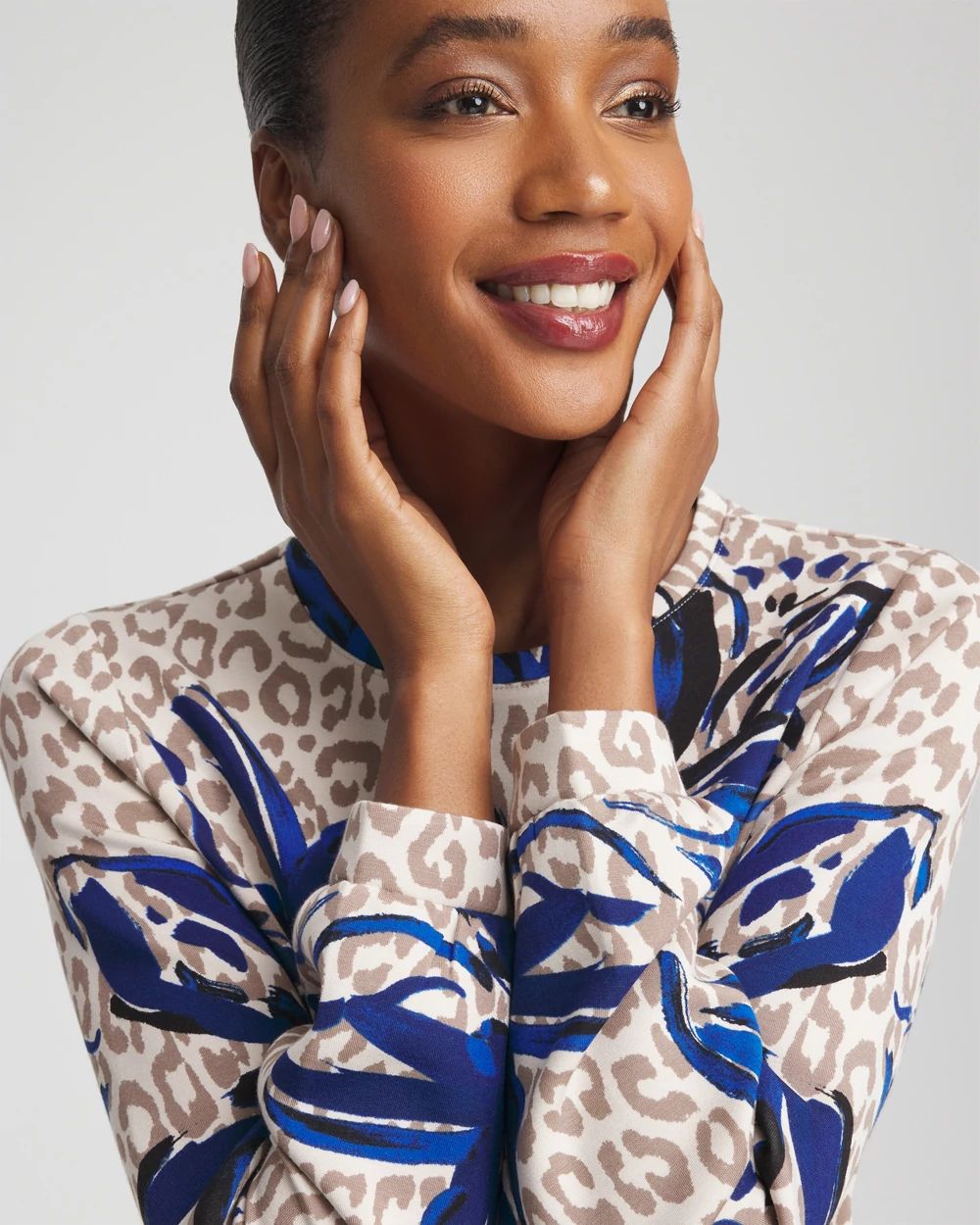 Zenergy® Soft Animal Print Top click to view larger image.