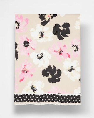 Blossom Burst Oblong Scarf click to view larger image.