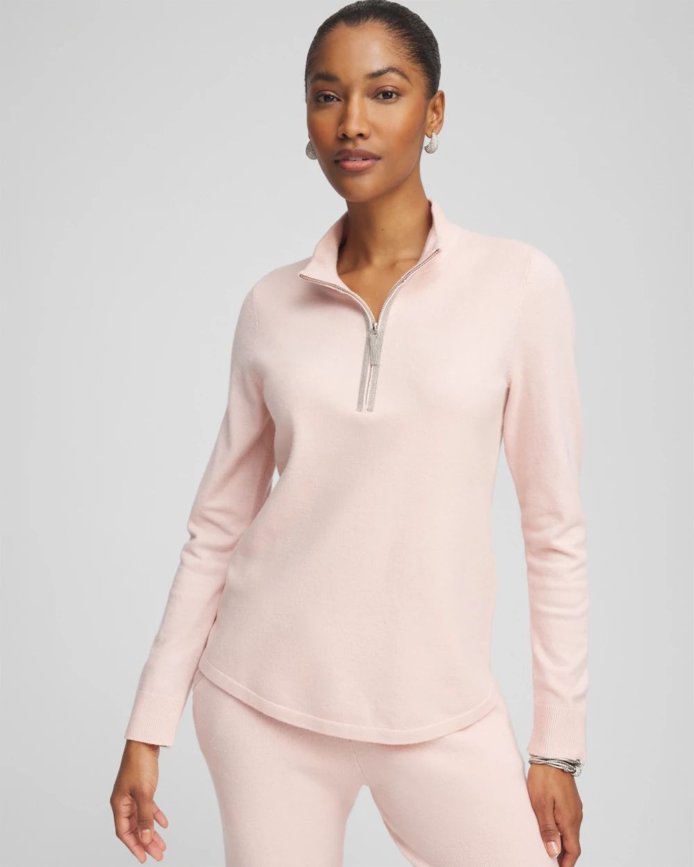 Zenergy® Luxe Half Zip Pullover Top