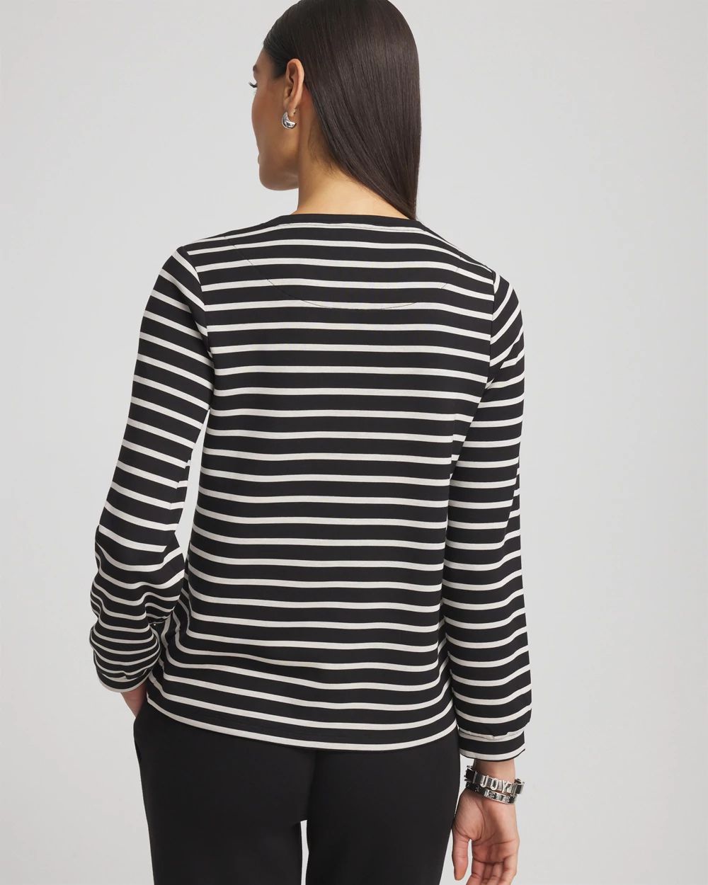 Zenergy® Scuba Striped Top