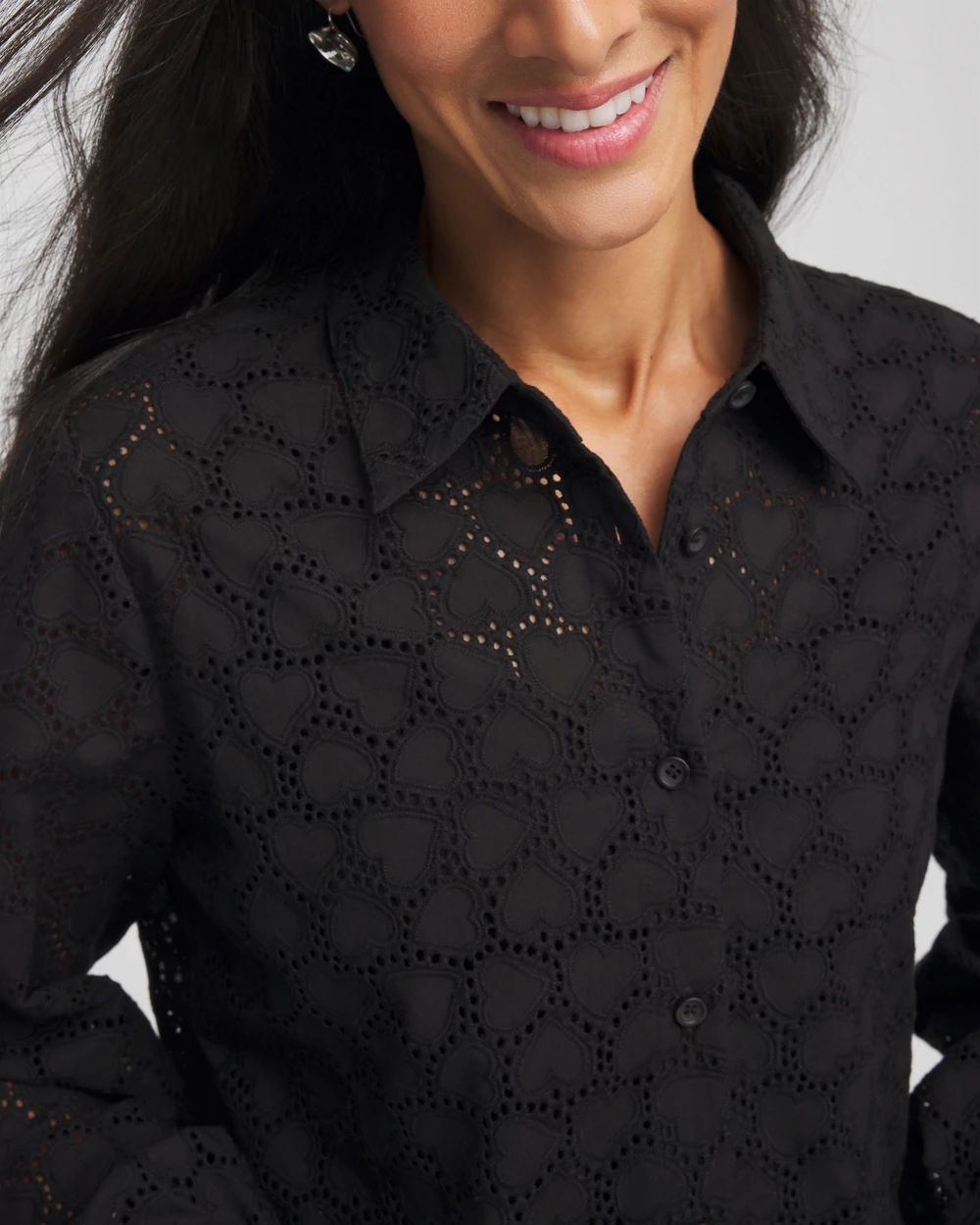 Heart Eyelet Shirt click to view larger image.