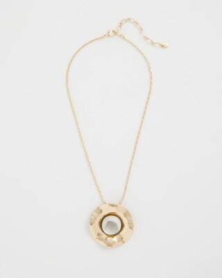 Green Gold Short Pendant Necklace