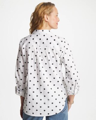 No Iron™ Stretch Perfect Dots Shirt click to view larger image.