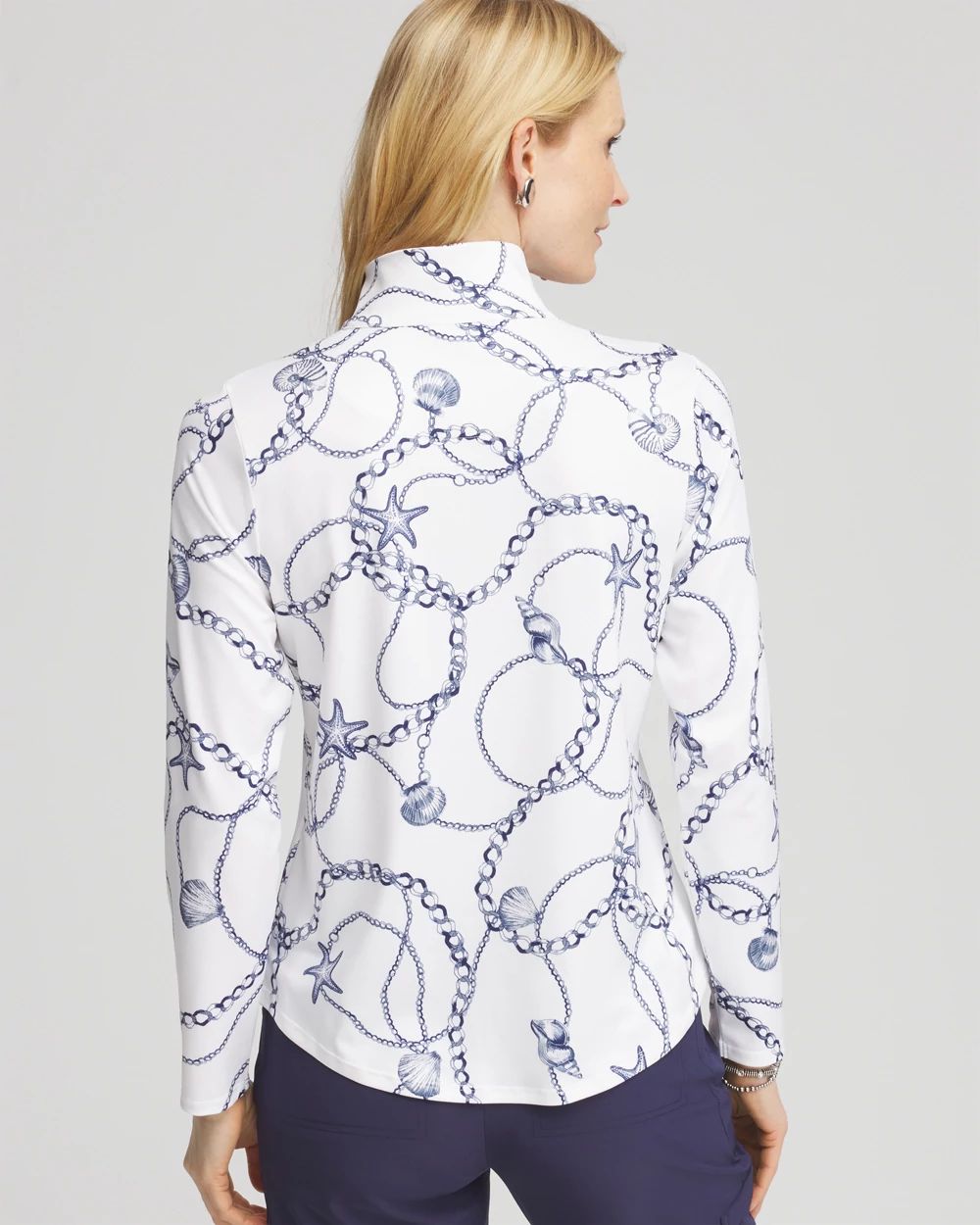 Zenergy® UPF Knit Mockneck Golf Top