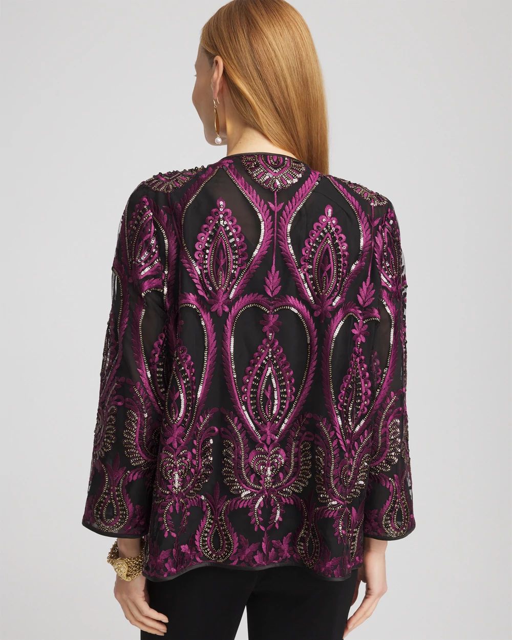 Travelers™ Collection Mesh Embroidered Jacket click to view larger image.