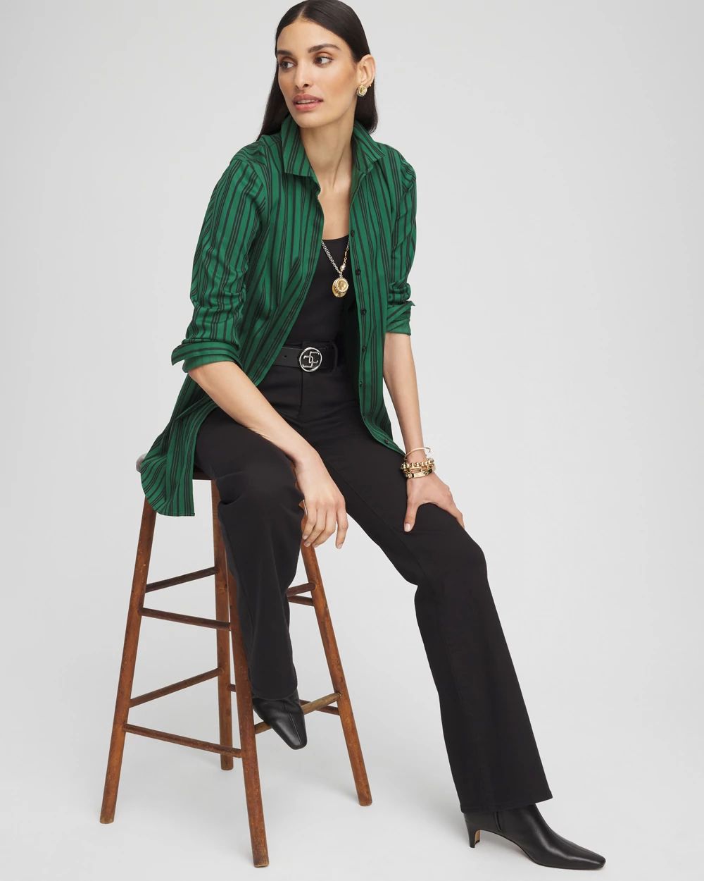 No Iron™ Striped Tunic