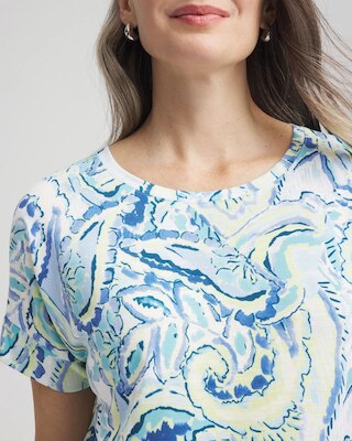 Zenergy® Paisley Drop Shoulder Tee click to view larger image.