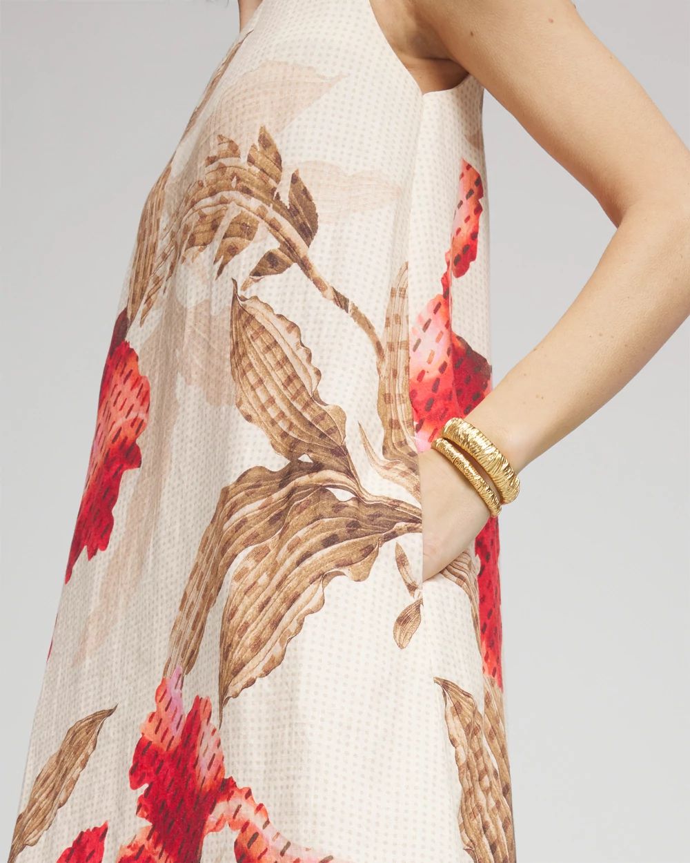 Petite Floral Tank Maxi Dress