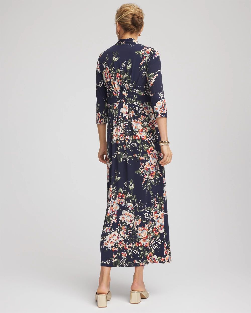 Knit Pleated Maxi Dress click to view larger image.