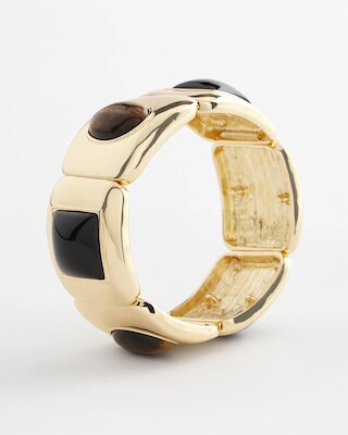 Neutral Gold Stretch Bracelet click to view larger image.