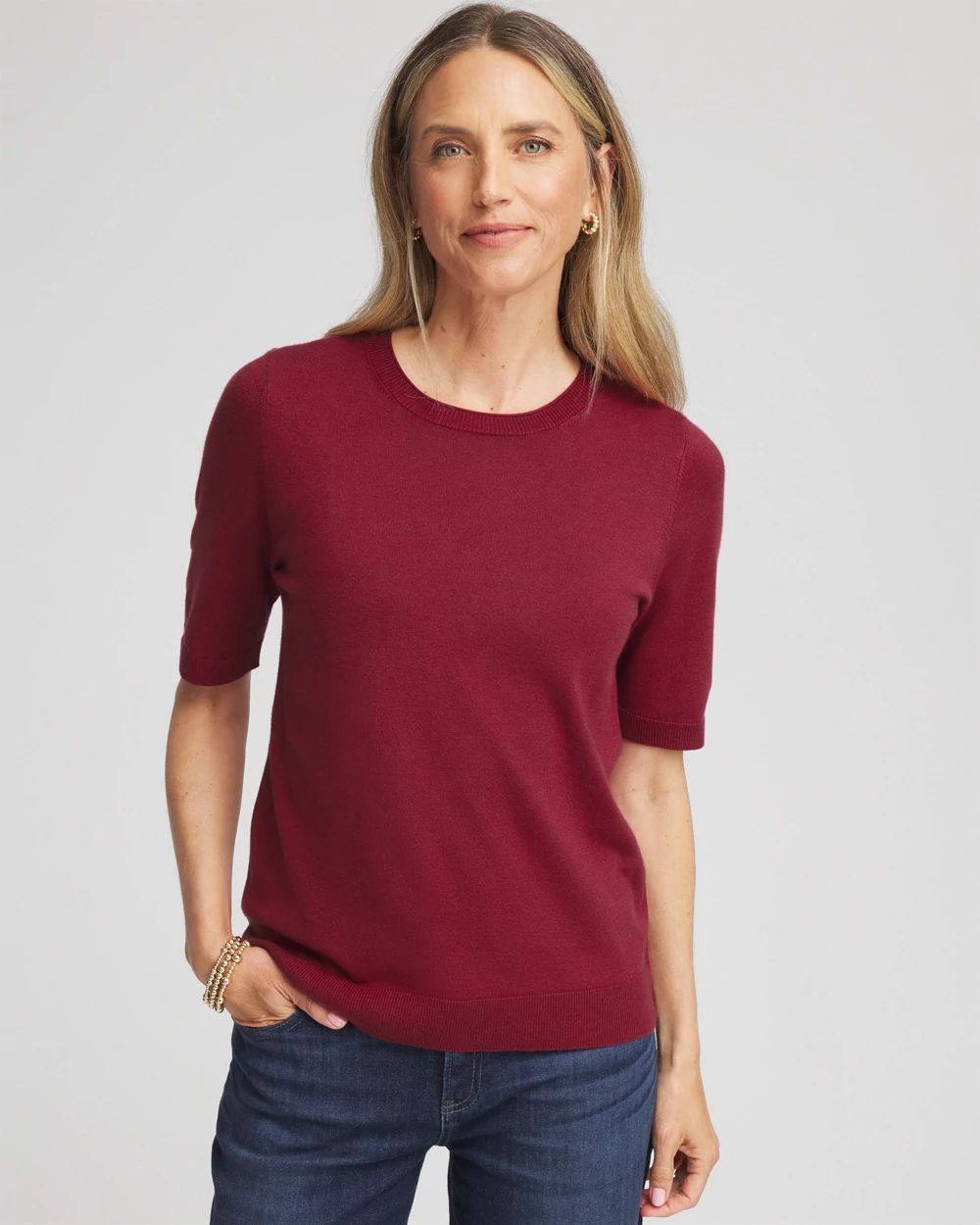 Ella Crewneck Pullover Sweater