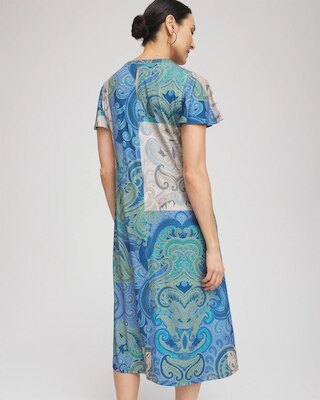 Trapunto Midi Jersey-Knit Dress click to view larger image.