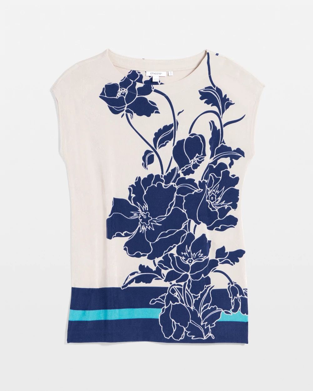 Travelers™ Wildflower Cap-Sleeved Tunic click to view larger image.