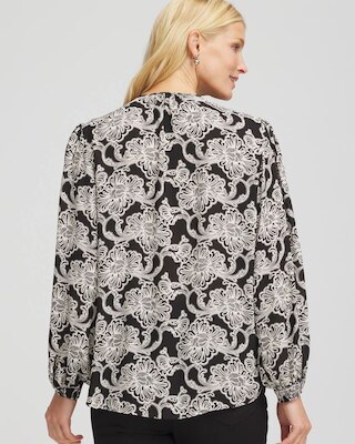 Caviar Bead Georgette Blouse click to view larger image.