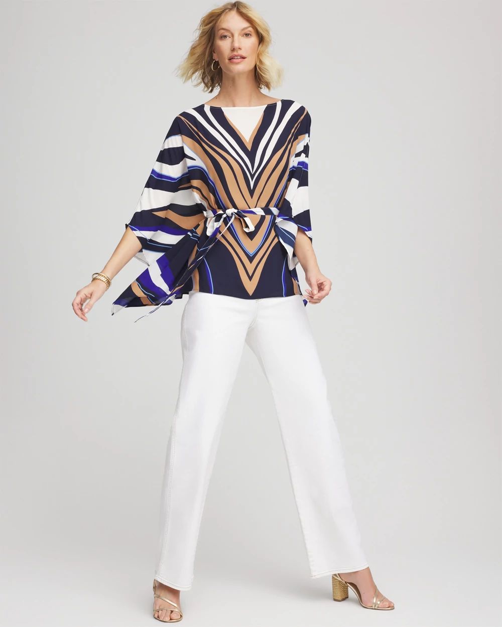 Voyage Belted Poncho click to view larger image.