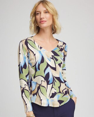 Ella Bloom V-Neck Pullover Sweater