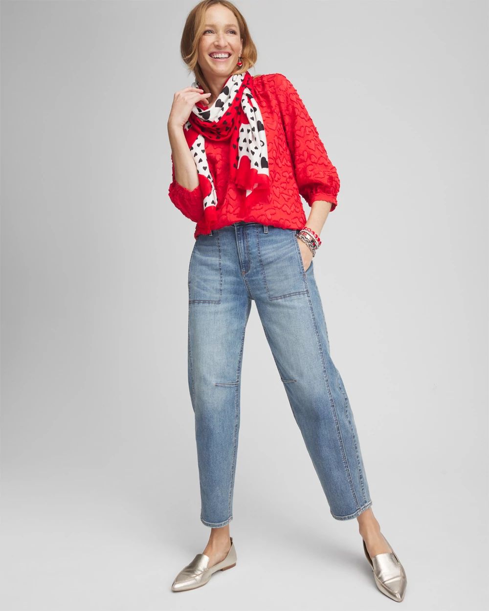 Embellished Valentine's Day Blouse