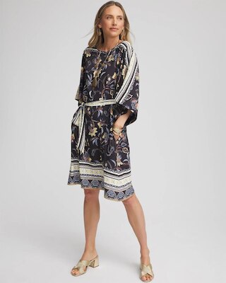 Georgette Boatneck Kaftan Dress click to view larger image.
