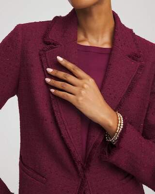 Tweed Fringe Blazer click to view larger image.