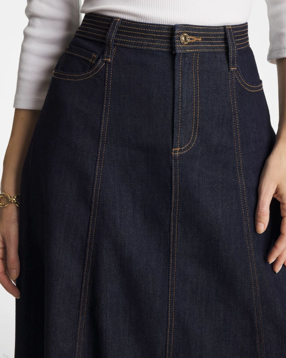 Trapunto Stitch Skirt