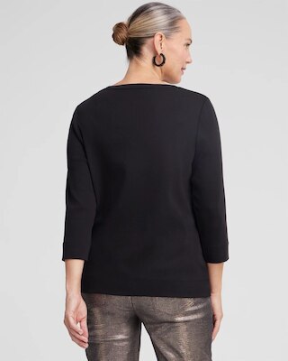 3/4 Sleeve V-Neck Tee click to view larger image.