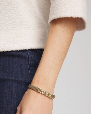 Love Watch Band Bracelet click to view larger image.