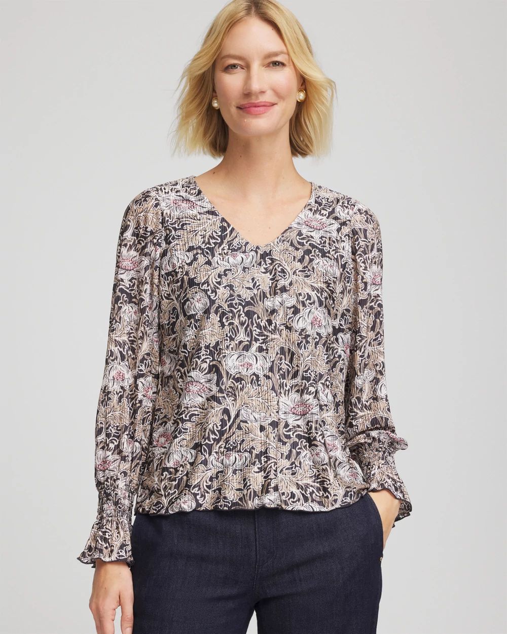 Bloom Crinkle Bodre Top