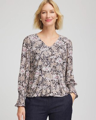 Bloom Crinkle Bodre Top