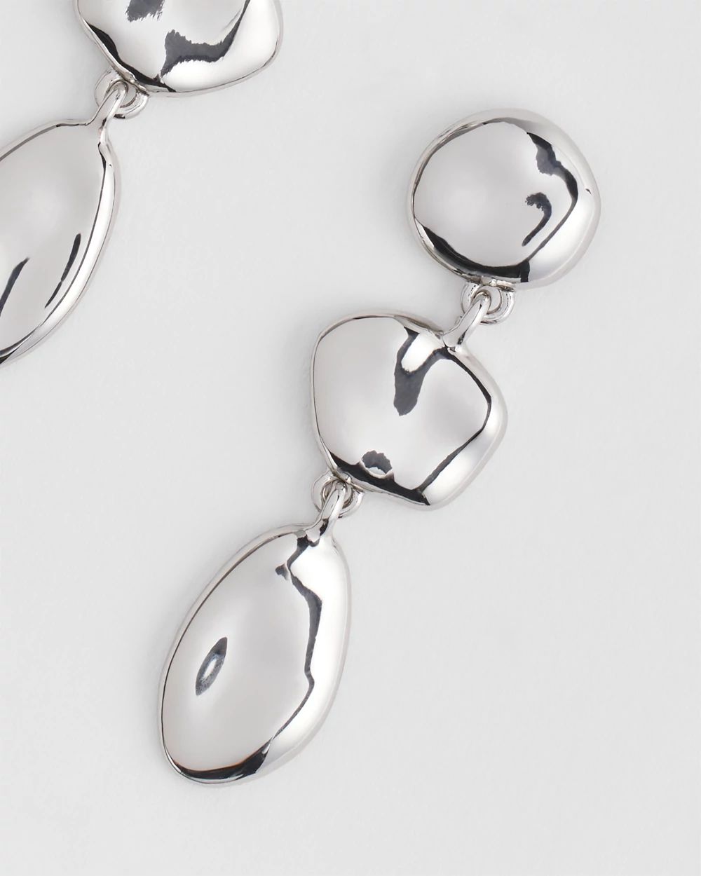 No Droop® Pebble Links Earrings click to view larger image.