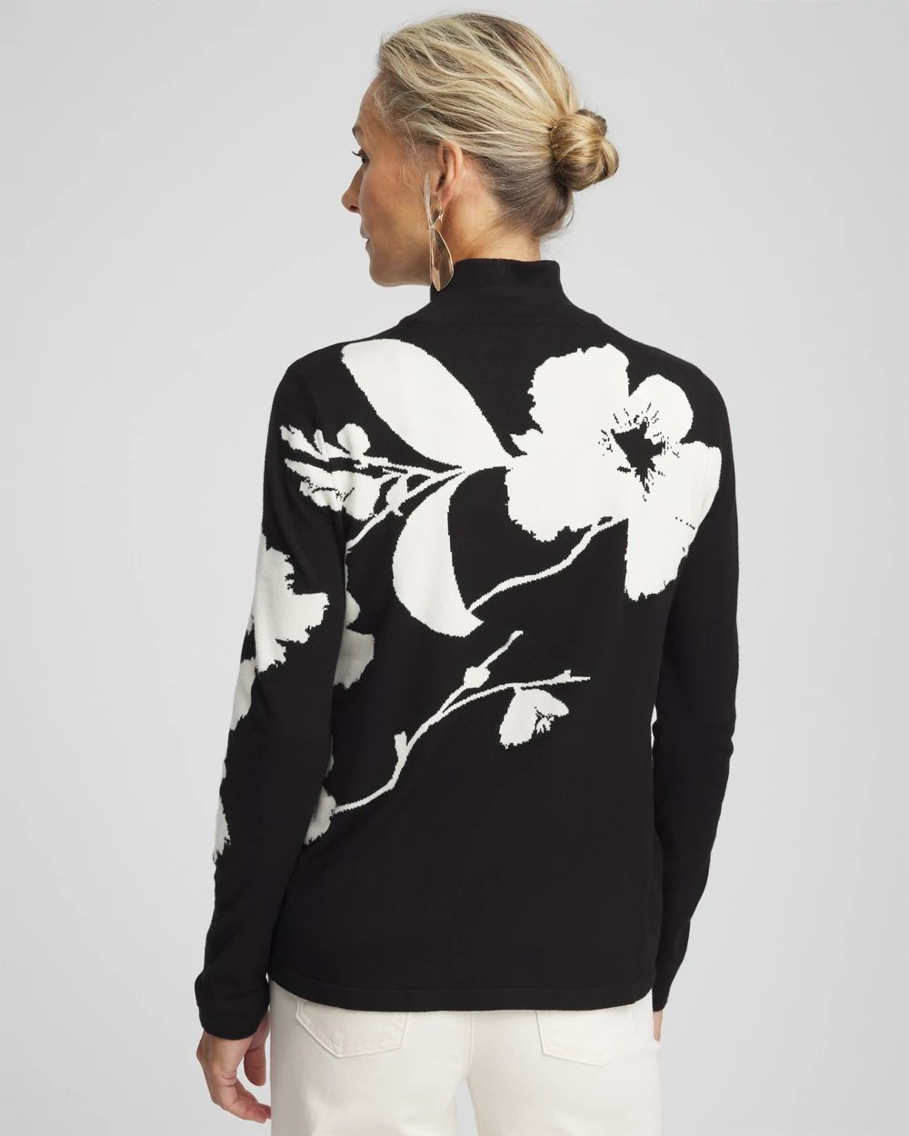 Ella Floral Turtleneck Sweater