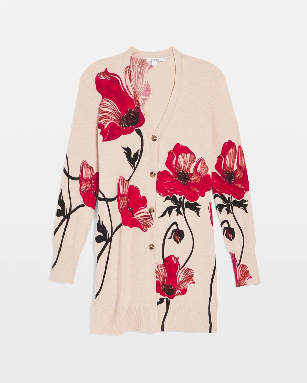 Ella Floral Cardigan Sweater click to view larger image.