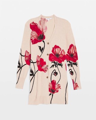 Ella Floral Cardigan Sweater click to view larger image.