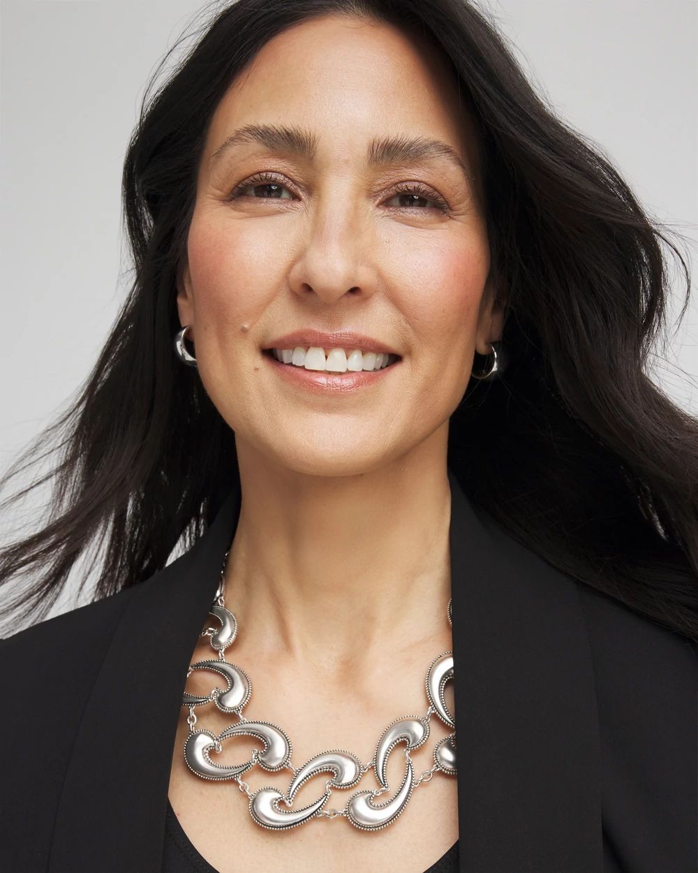 Modern Waves Collar Necklace click to view larger image.