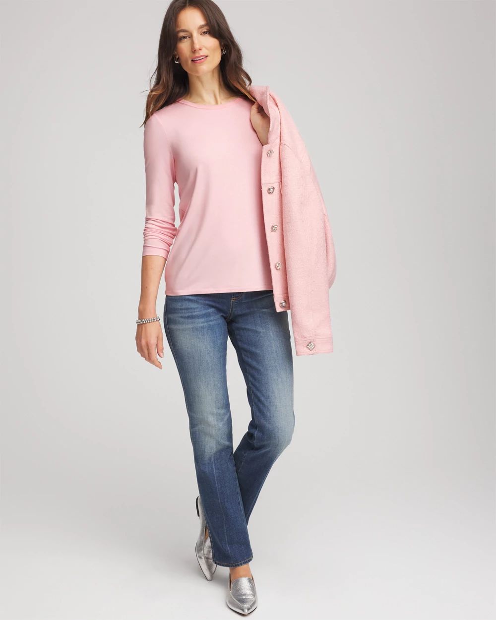 Mesh-Trim Touch of Cool™ Layering Tee