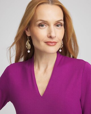 Touch of Cool™ 3/4 Sleeve Tee click to view larger image.