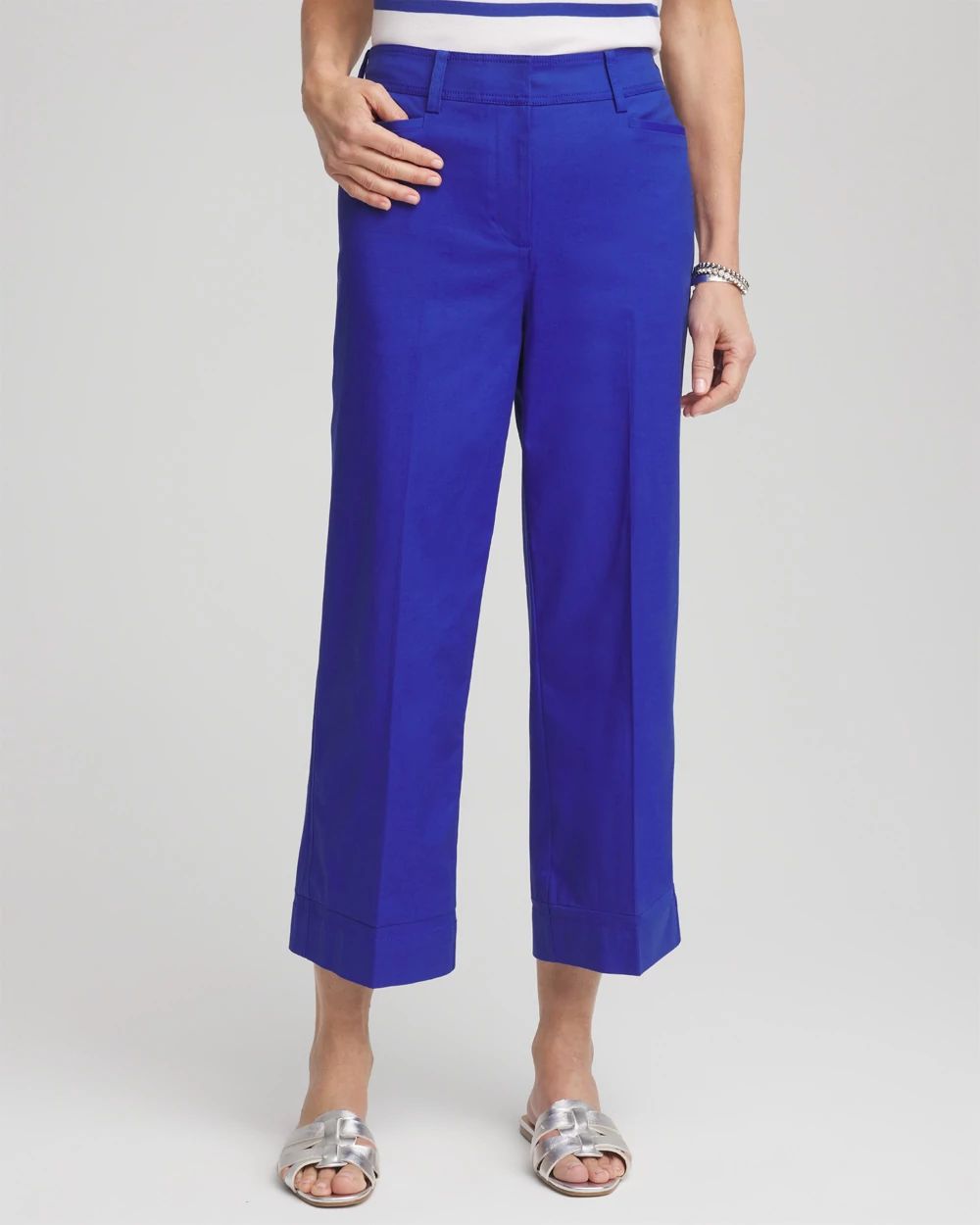 Lightweight Relaxed Straight Cropped Pants