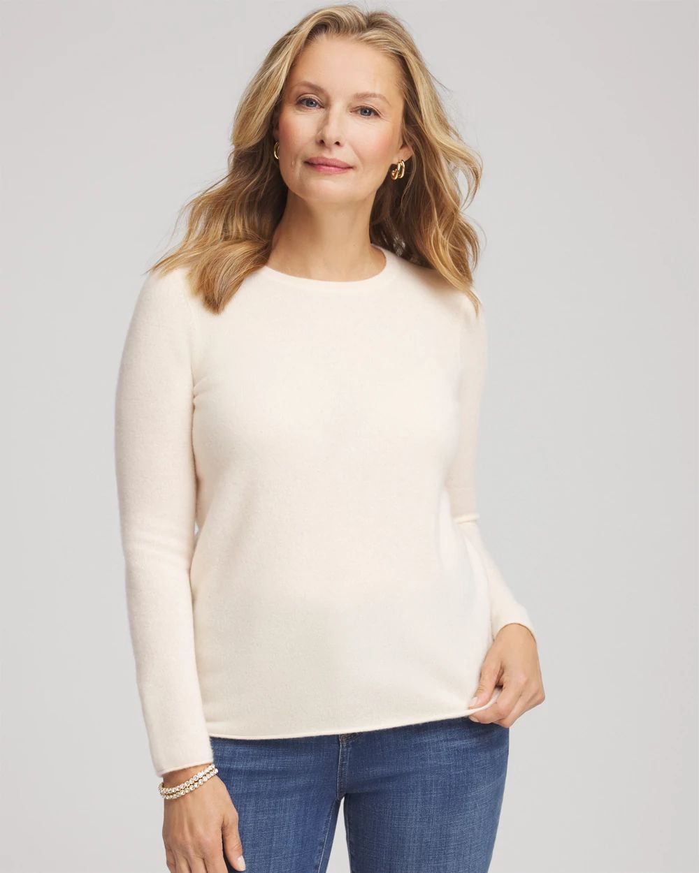 Crewneck Cashmere Pullover Sweater