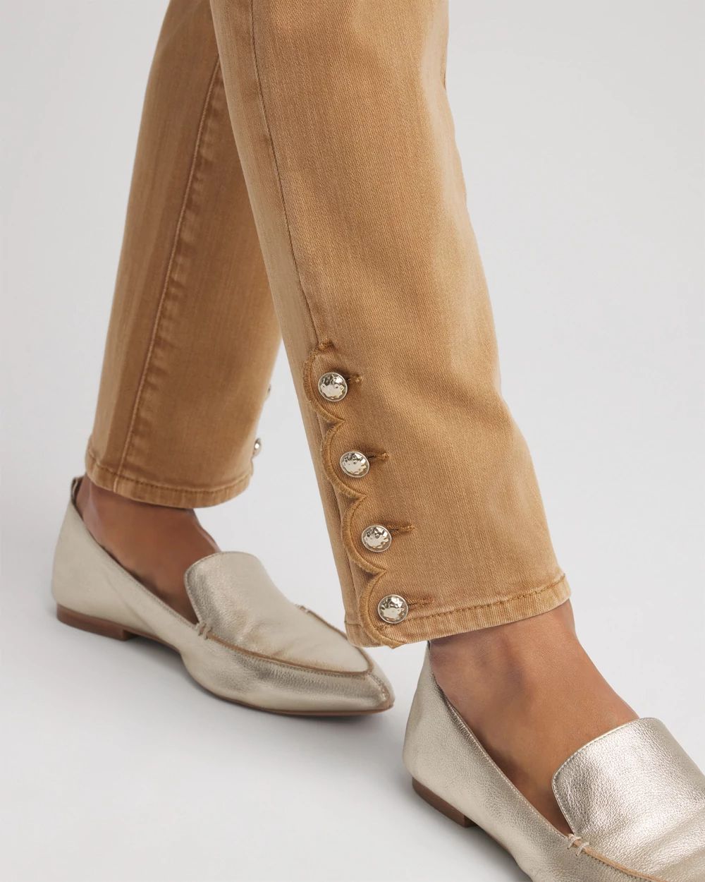 Girlfriend Slim Ankle Jeans click to view larger image.