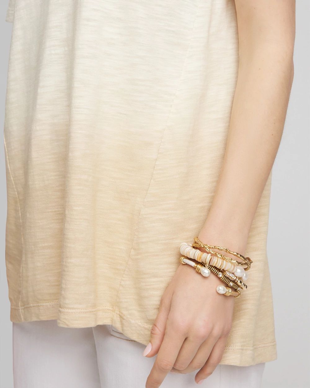 Ombré Short Sleeve Forward-Seam Tee