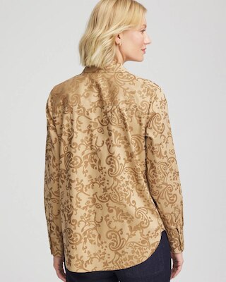 No Iron™ Jacquard Scrolls  Shirt click to view larger image.