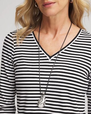 Silvertone Adjustable Pendant Necklace click to view larger image.