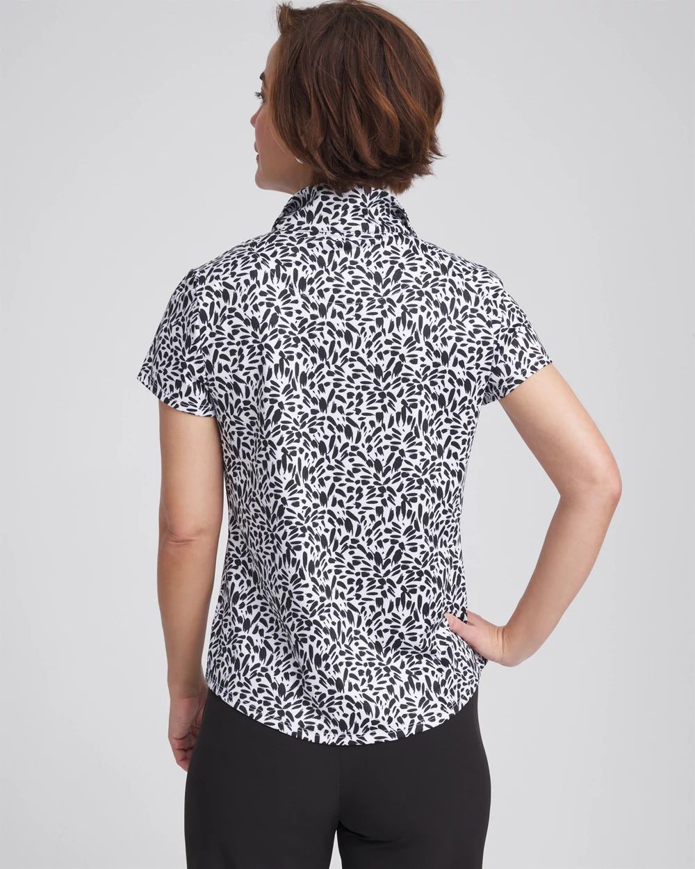 Zenergy® UPF Mockneck Short-Sleeve Top