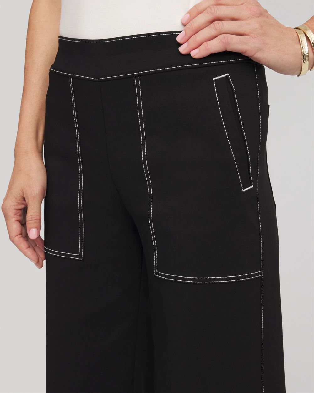 Brigitte™ Utility Wide-Leg Cropped Pants