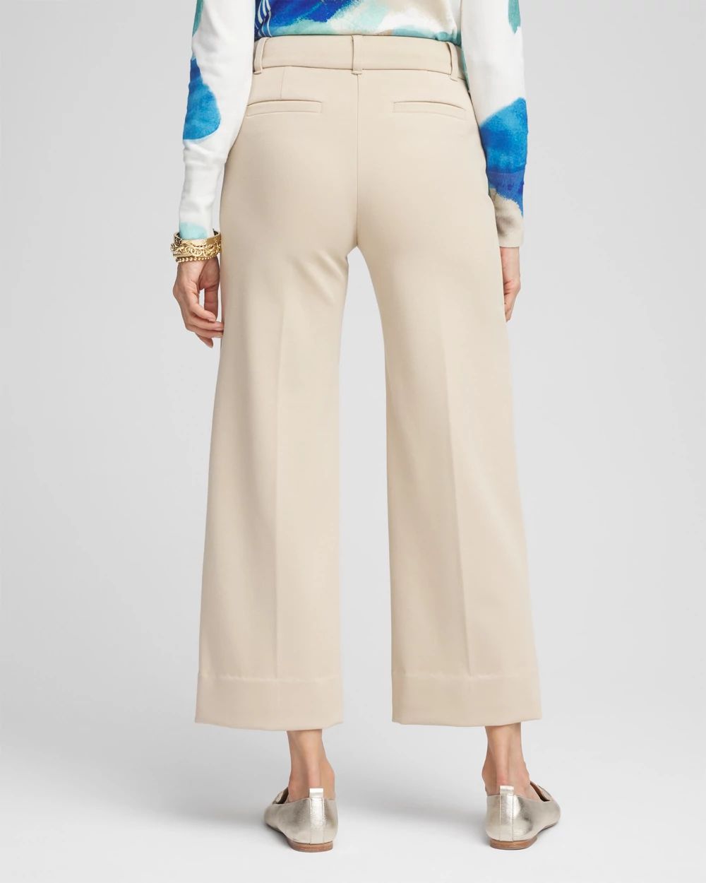 Petite Ponte™ Wide-Leg Pants