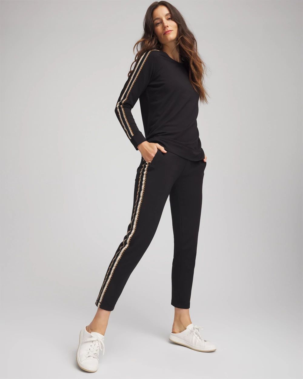 Zenergy® Lattice-Trim Ankle Pants click to view larger image.