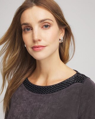 Travelers™ Koia Pearl Beaded Tunic click to view larger image.